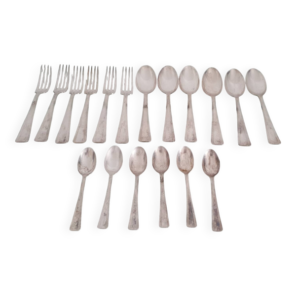 Lot de couverts 6 personnes - Orfèvrerie Ercuis