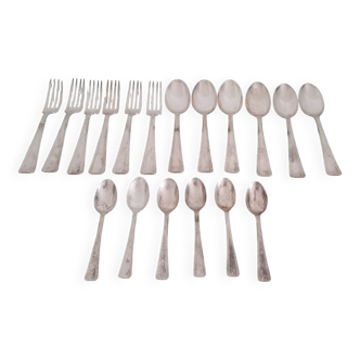 Lot de couverts 6 personnes - Orfèvrerie Ercuis