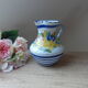Pitcher ceramic decoration hand-painted vintage