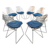 Chaises en fil SM05 de Pastoe au design néerlandais vintage de Cees Braakman