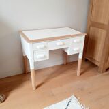 Wood and white desk
