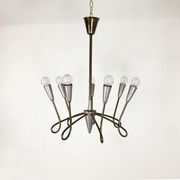 Hanging chandelier, italy 1950