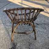 Vintage rattan armchair
