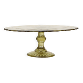 Art Deco Pressed Glass Cake/Pastry Platter 27cm