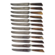 12 horn handle knives