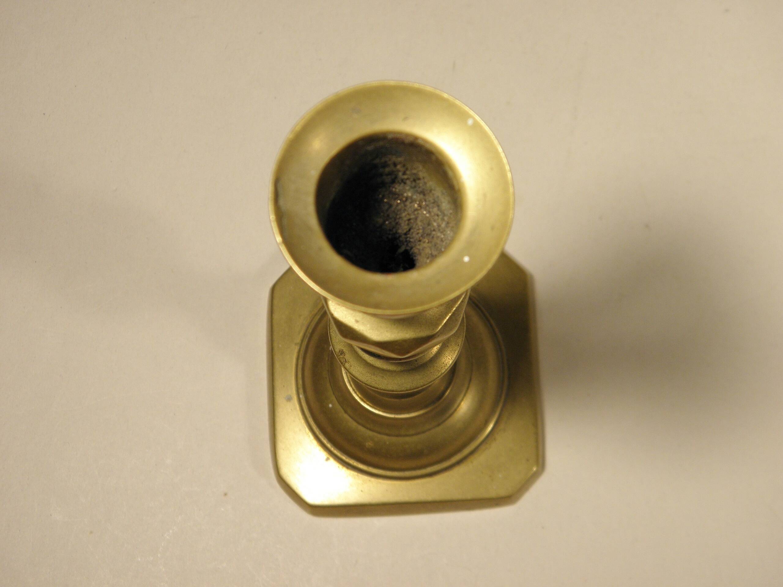 Brass candle holder 15 cm from the 70s