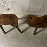 Pair of tripod stools