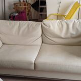 two-seater leather sofa