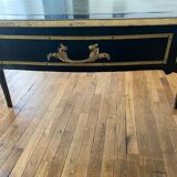 Bureau Louis XV  en bois noirci