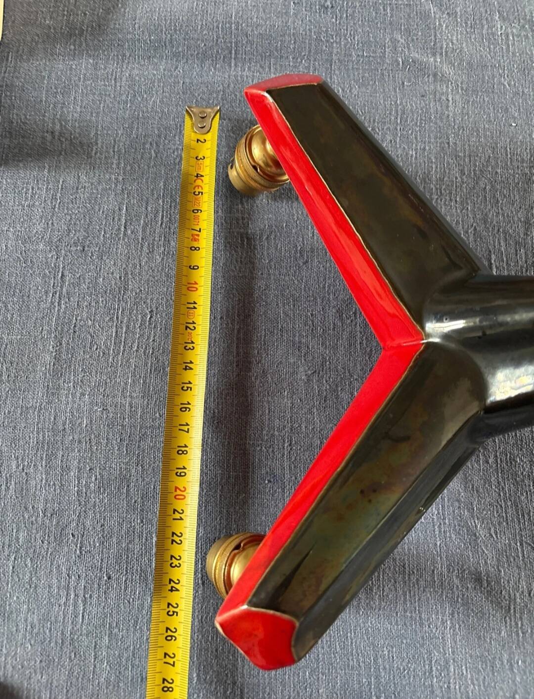 Art Deco ceramic wall light from the 1950s-60s.