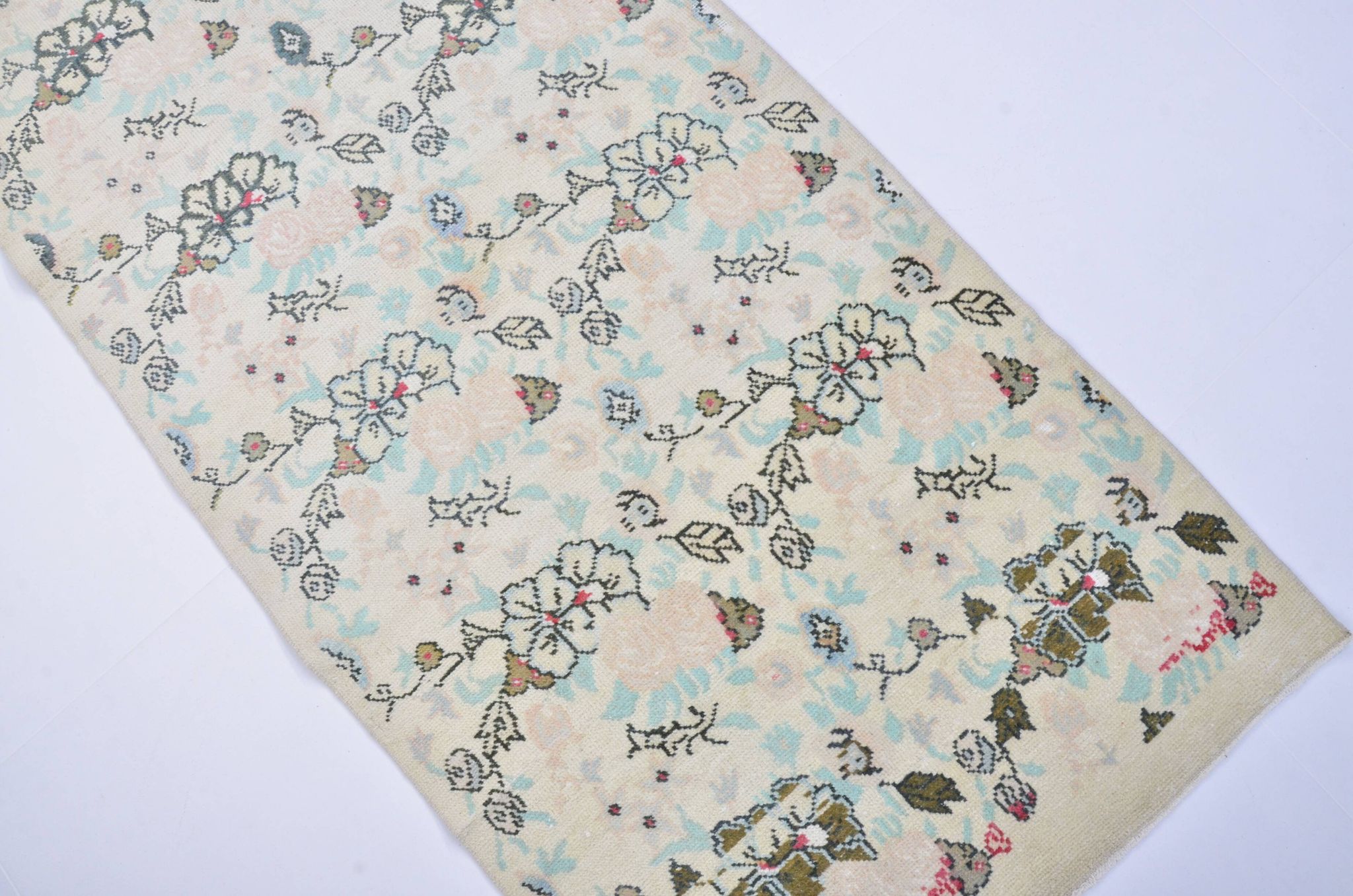 Beige Turkish Floral Carpet sku 3335