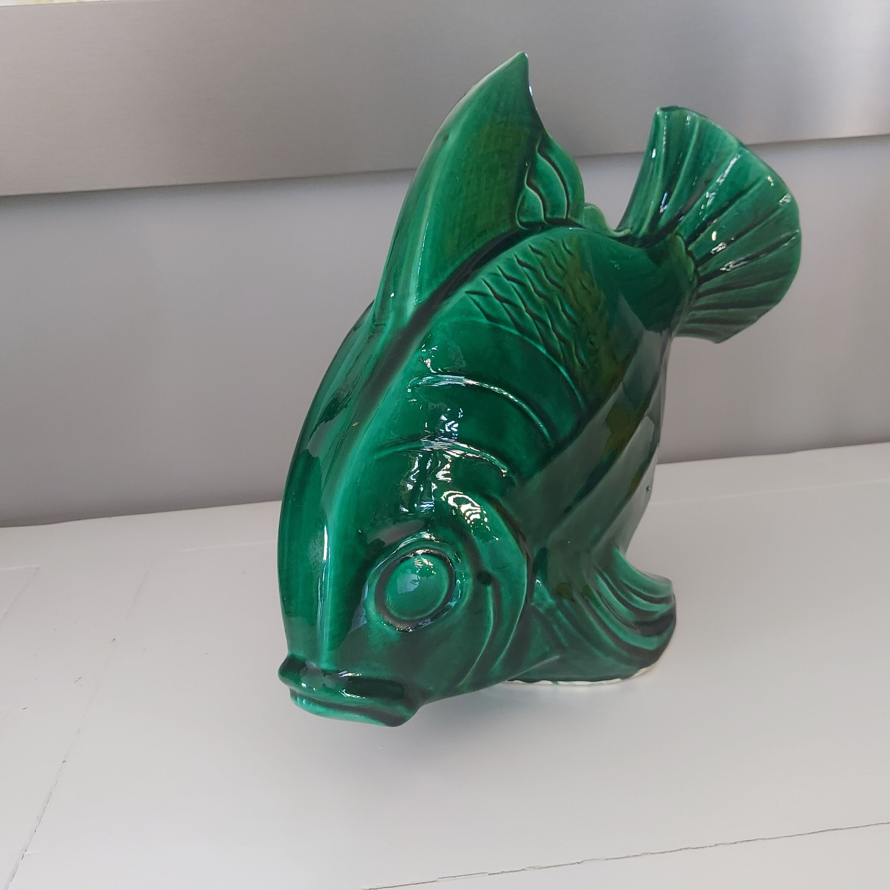 Art Deco ceramic fish signed "Le JAN" years 1939