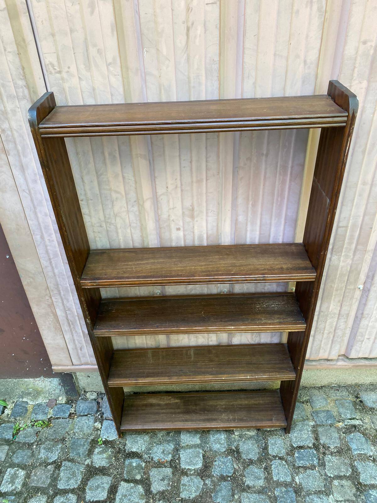 Vintage solid wood shelf from the 1930s.