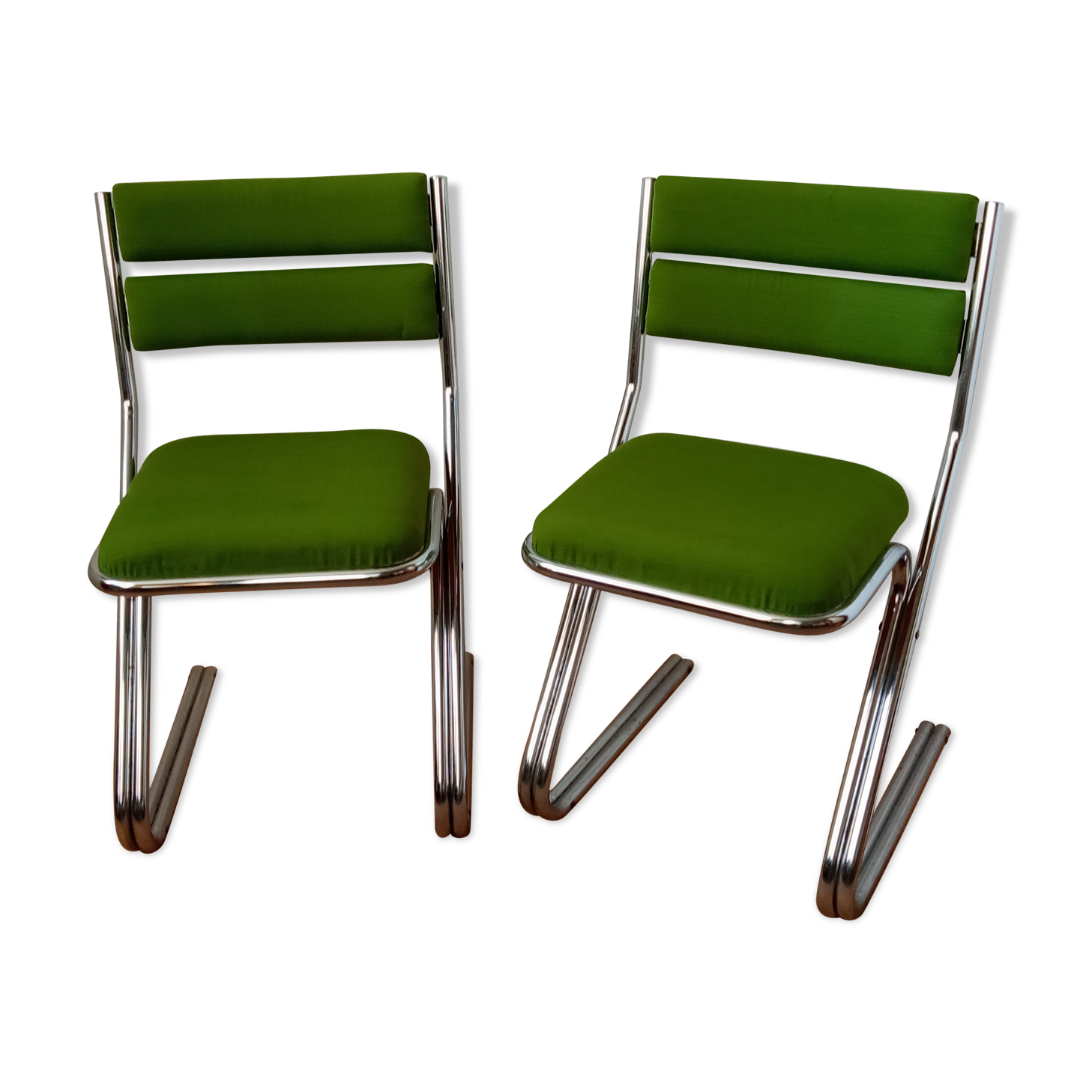 Pair of chrome chairs 1970s