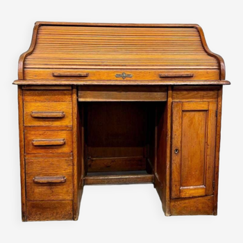 Bureau américain vintage avec volet roulant