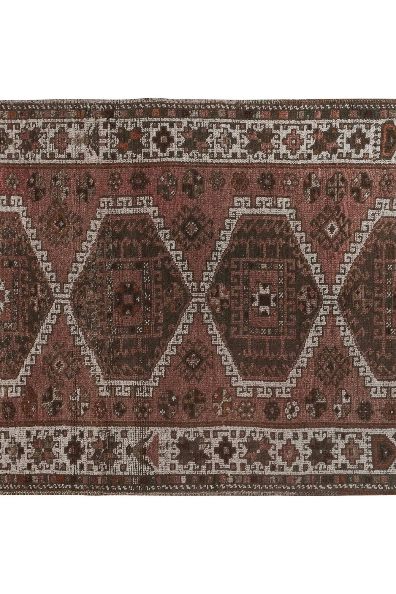 Vintage Turkish hallway rug 133x262 cm