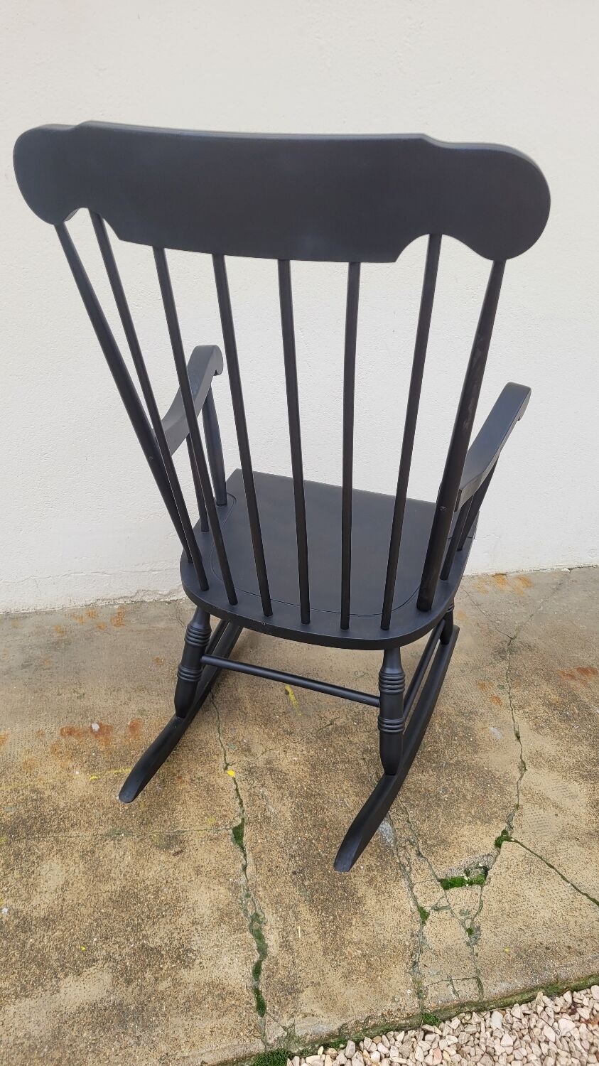 Vintage rocking chair rocking chair 1950 black