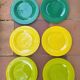 18 assiettes Memphis
