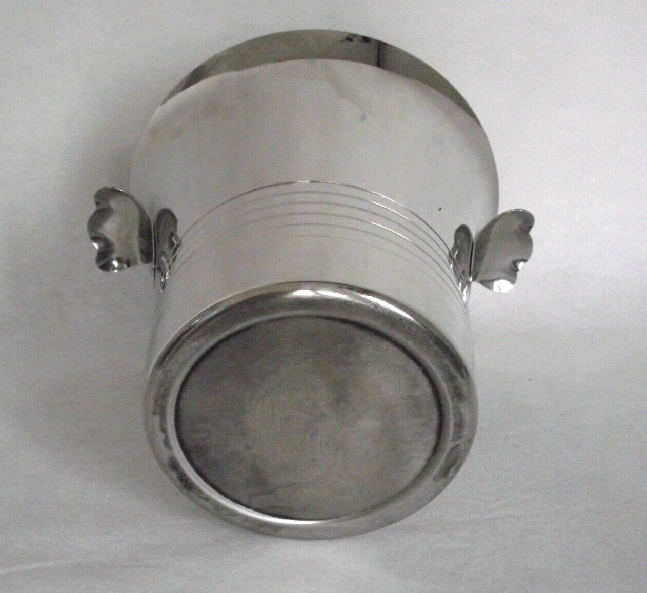 Silver stainless steel champagne bucket 18.10