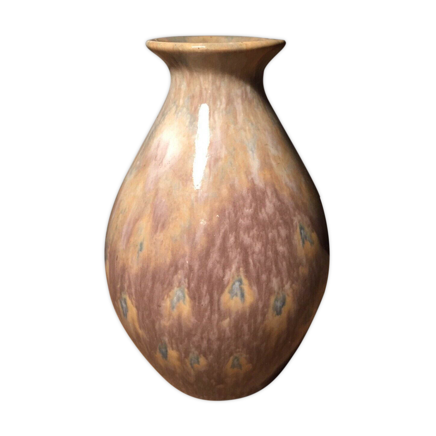 Signed ceramic vase