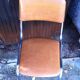 Paire de chaises Vintage skaï marron