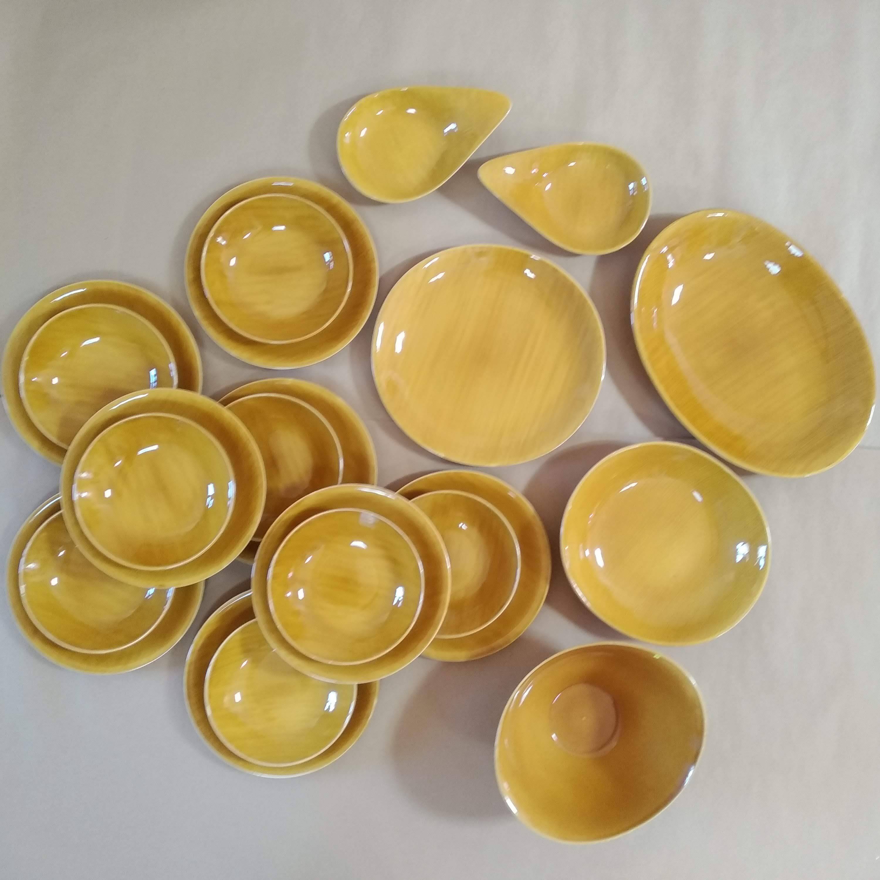 Salins Earthenware Dinner Service, Provence Model, 70'