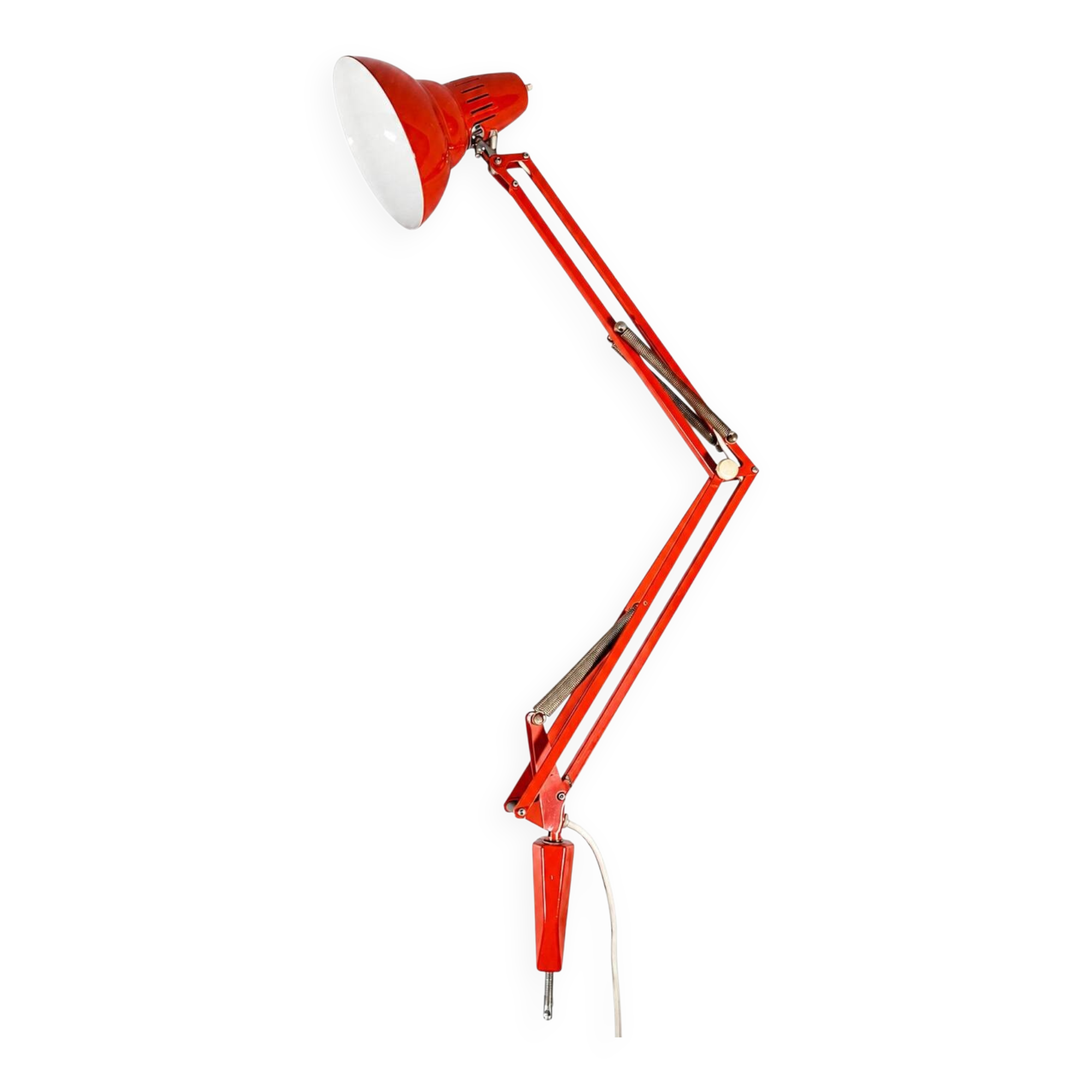 Lampe de bureau des années 1960 1970, lampe ciseaux en métal, design Space Age.