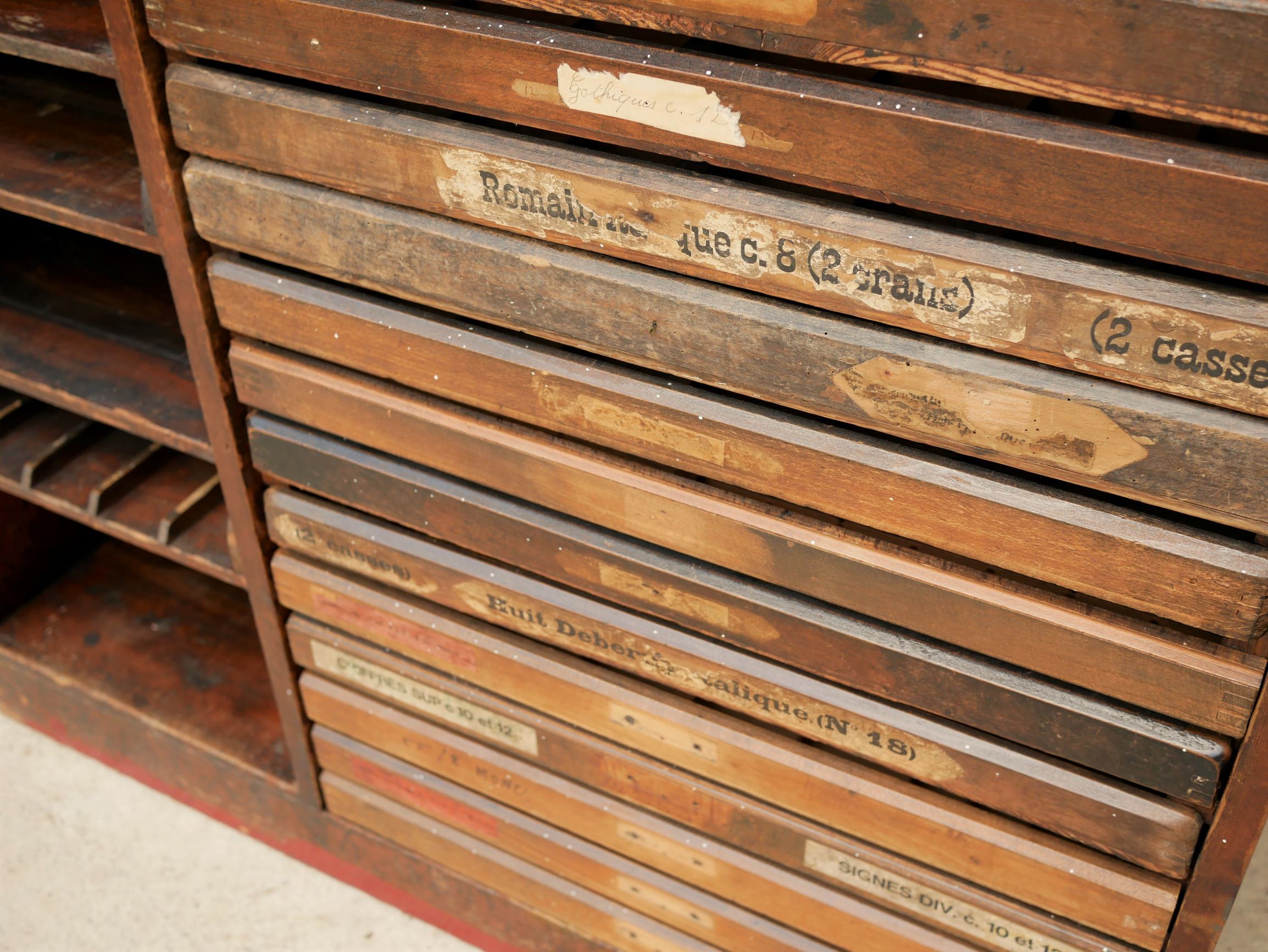 Vintage printing furniture - Craft furniture