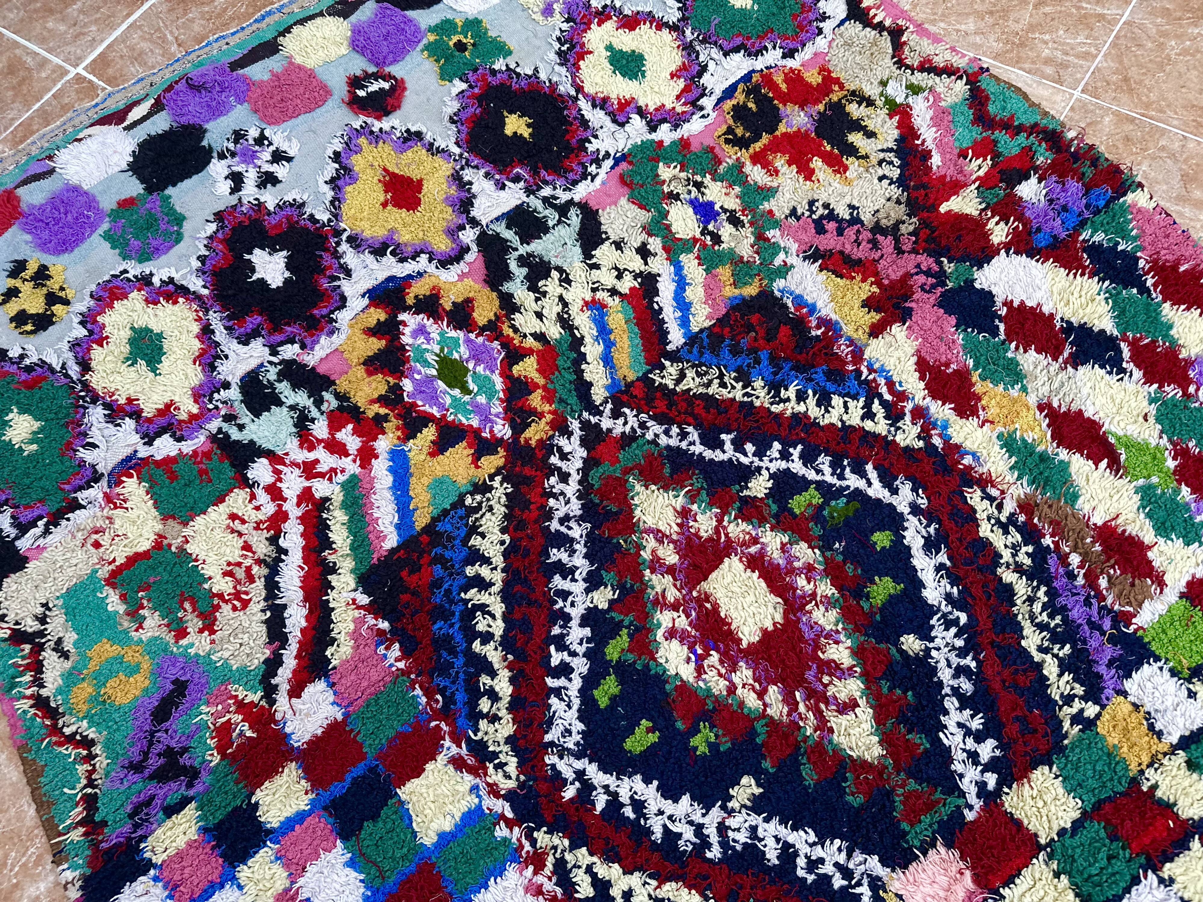 Unique Moroccan Rug - Vintage Art Deco Rug - The Moroccan Rug