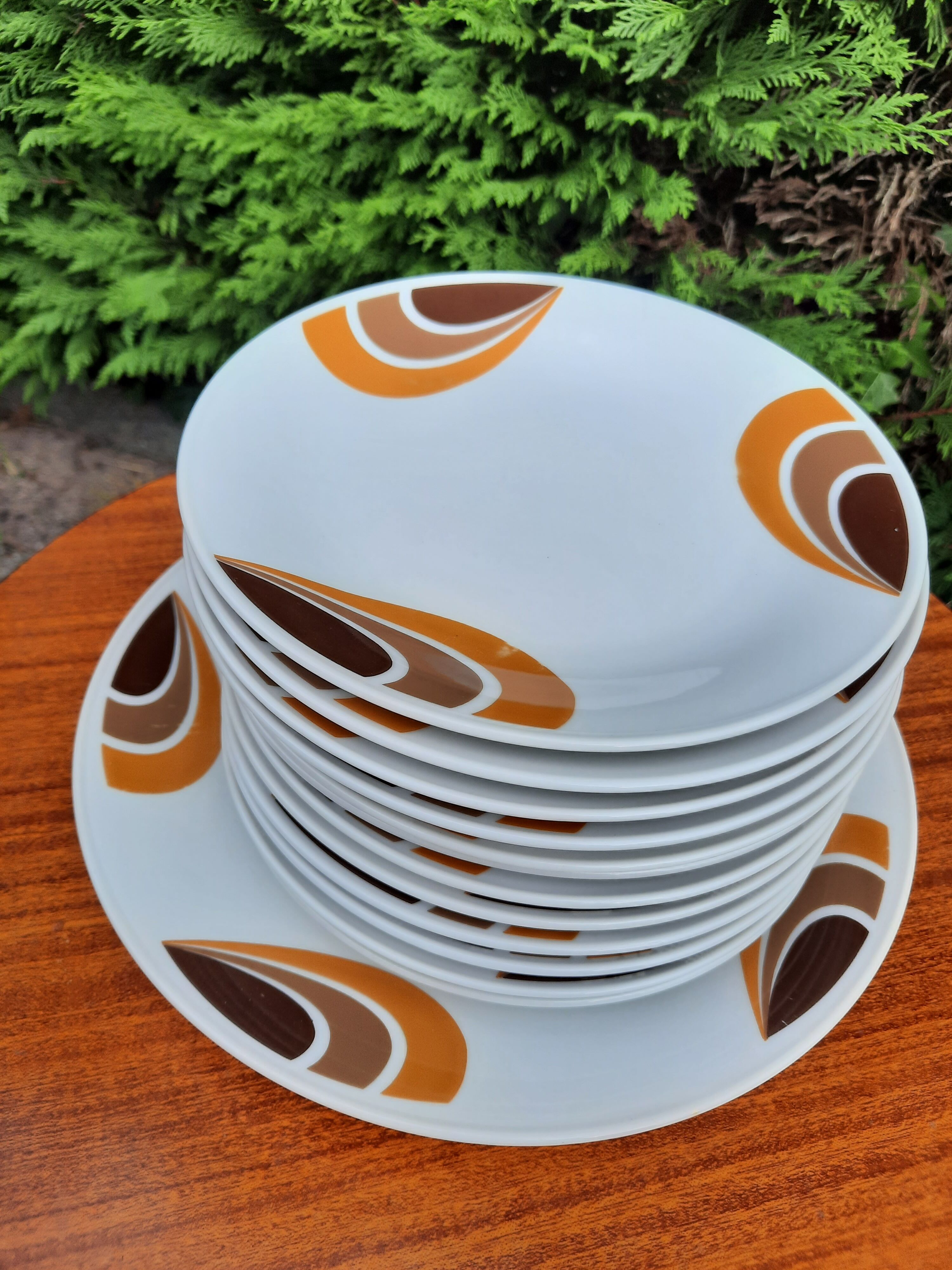 Service à dessert vintage porcelaine allemande