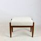 Tabouret Edmund Homa, assise en boucle blanc ivoire crème - 2 pièces disponibles