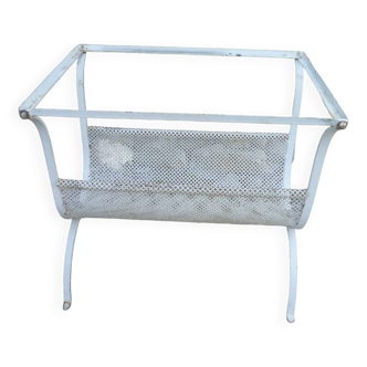 Table/bout de canape /revues mategot styl metal peint 60's