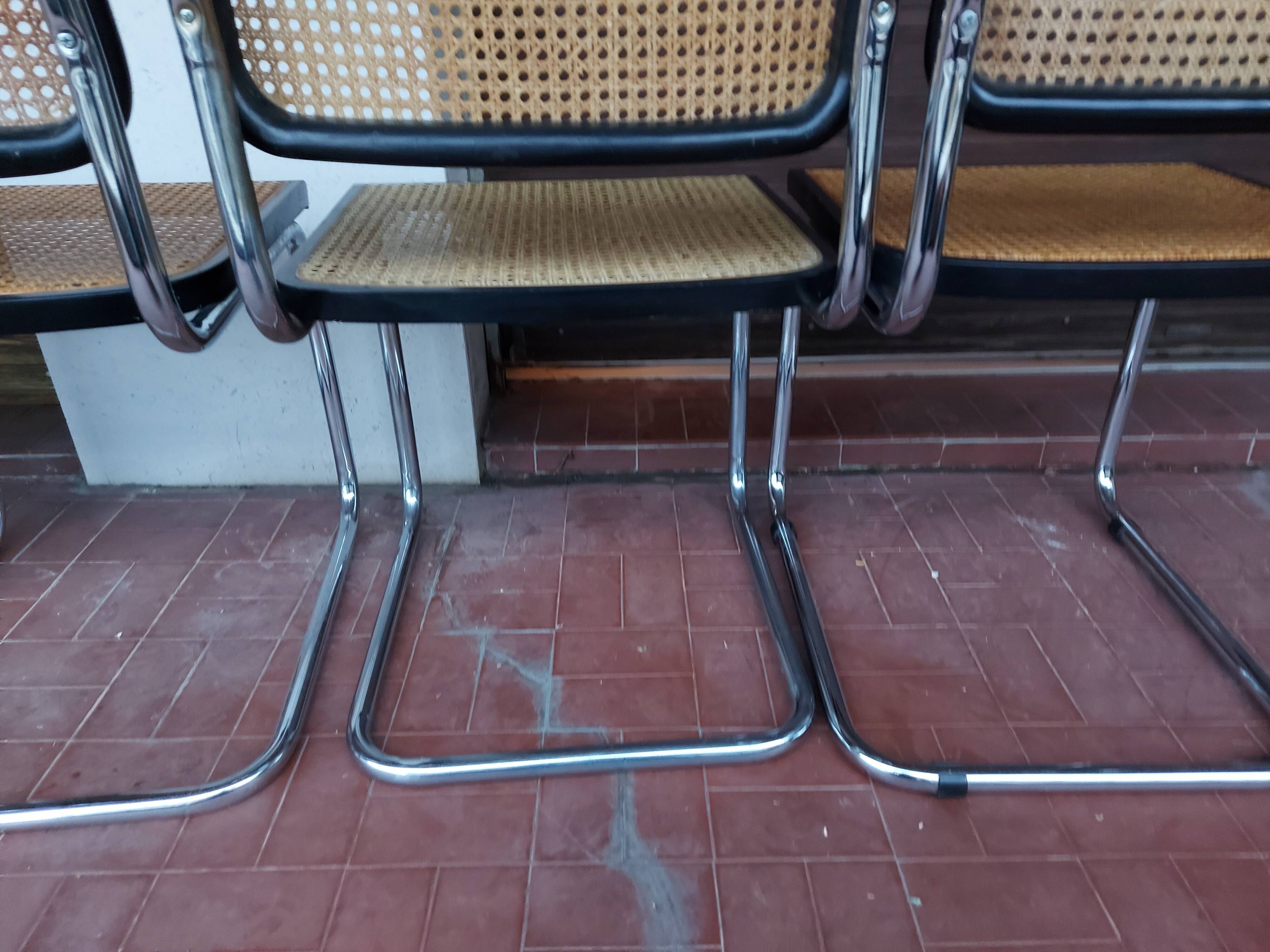 Set of 5 chairs Marcel Breuer B32