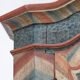 Armoire de mariage peinte en art populaire rustique exceptionnel de 1784