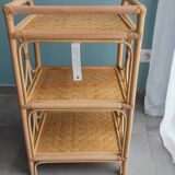 Rattan bedside