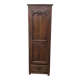 Rustic oak column cabinet