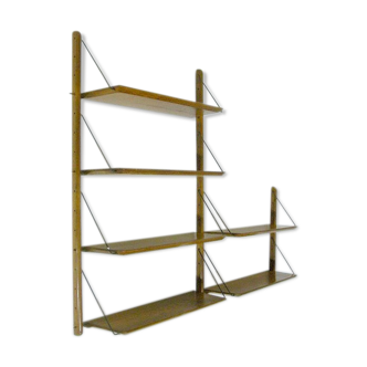 Ensemble d'étagères modulables de Jacques Hauville édition Bema 1950