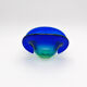 Murano Ashtray Flavio Poli Sommerso Blue Green Design 50s