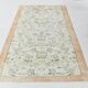 Orange Cream Floral Pattern Farmhouse Vintage Rug, 146x237Cm