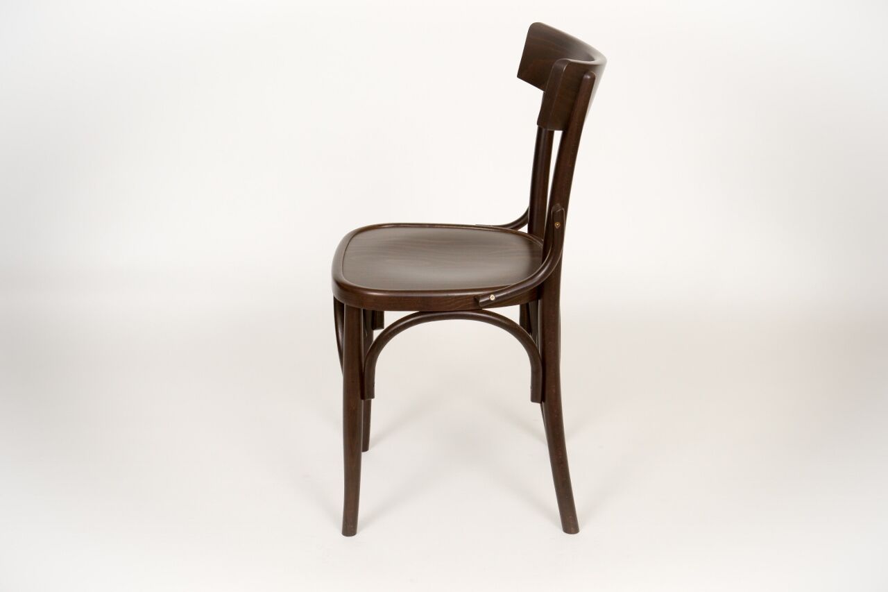 Bistro chair milano archi seat wood stained walnut