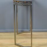 Smoked glass hexagonal console – 1970