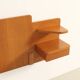 Headboard with teak bedside tables, France, 1960s