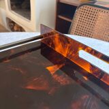 Mercier house tortoiseshell plexiglass plateau