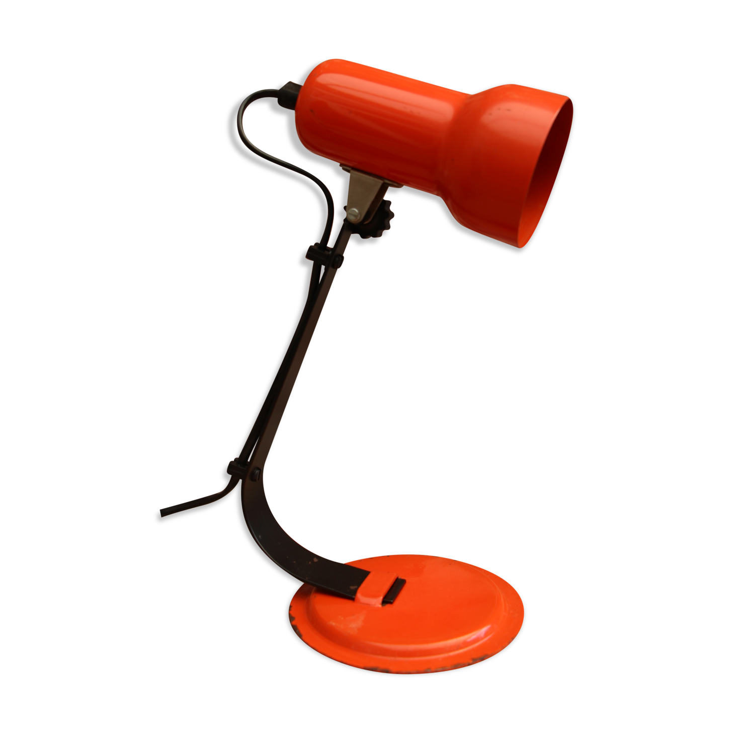 Vintage orange desk spot lamp 60"s