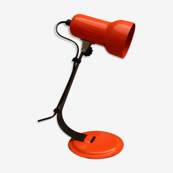 Lampe spot de bureau vintage orange