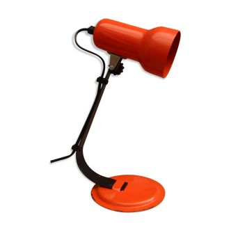 Vintage orange desk spot lamp 60"s