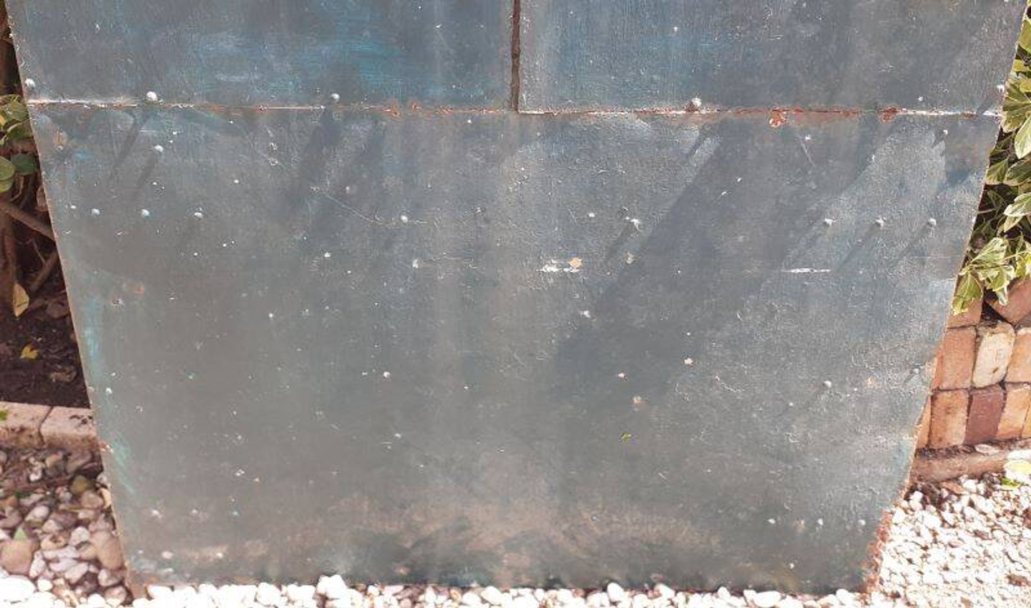 Solid gate, garden iron, H227x110cm, old, exterior door