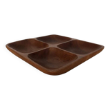 Scandinavian teak catchall tray