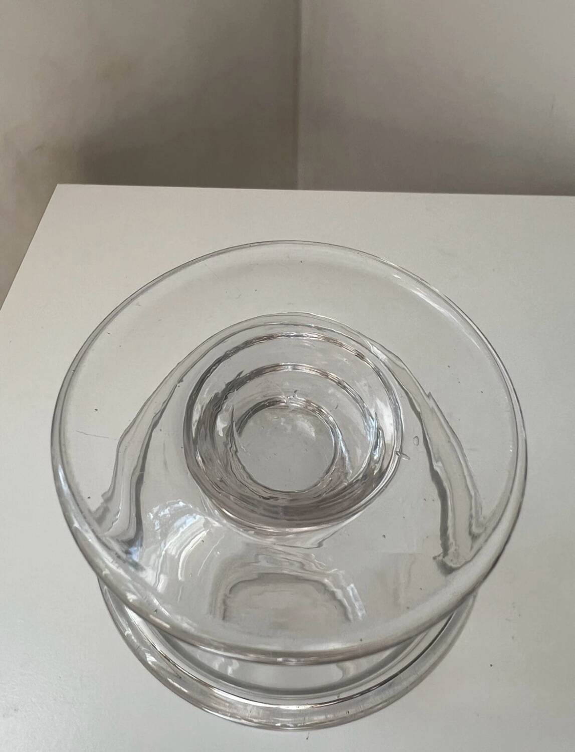 Antique glass jar bottle apothecary medicine pharmacy Jacinthe XIX