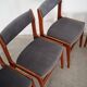 Set of six teak chairs, Danish design, 1960s, production: Denmark